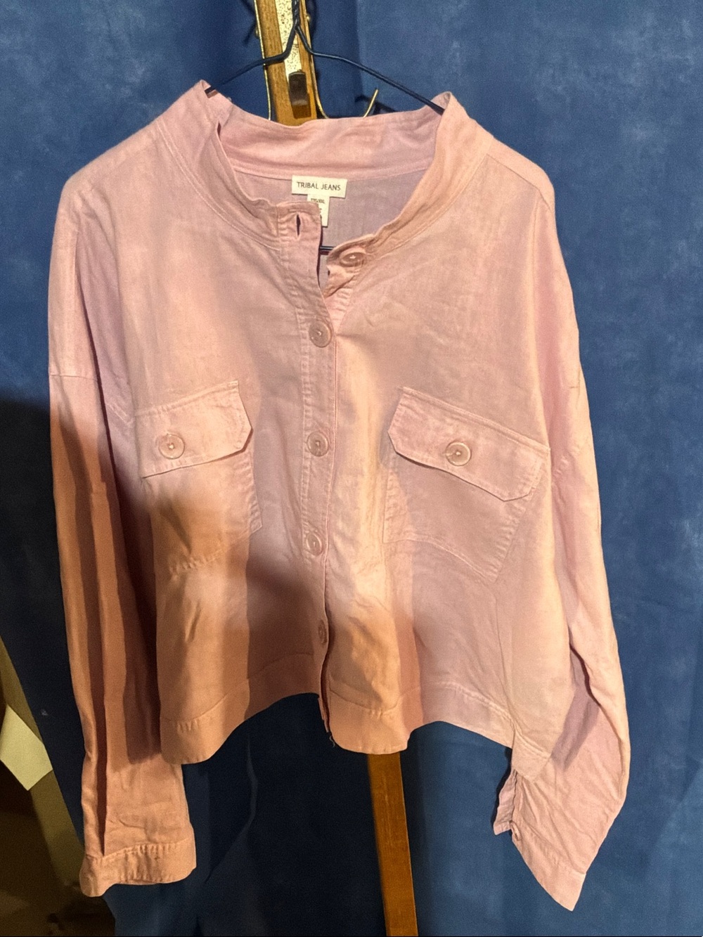 Women's Pastel Pink Utility Shirt-Jacket